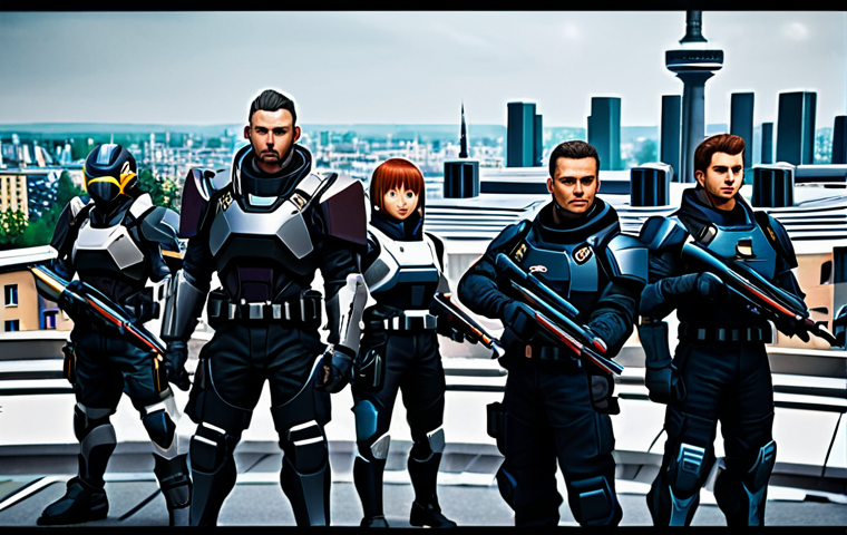 Team Building Strategy**
"A strategy board depicting a Nikke team formation. The Nikke characters are rendered in a dynamic, anime style but are fully clothed in tactical gear and futuristic armor. No exposed skin is visible. The background shows a stylized cityscape reminiscent of a futuristic Berlin. The scene is lit with bright, clean lighting. Include UI elements like stats and skill icons, but make them unobtrusive. Emphasis should be on the strategic arrangement. Safe for work, appropriate content, fully clothed, family-friendly, professional digital art, perfect anatomy, correct proportions, natural pose, well-formed hands, proper finger count, natural body proportions."
**