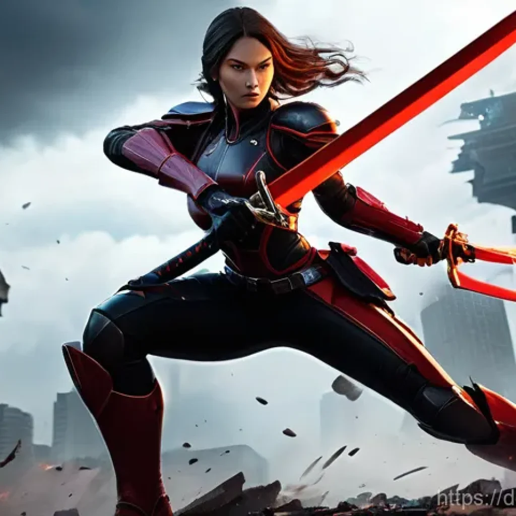 승리의여신 니케 데미지 최고 기록 - **Prompt 1: The Relentless DPS Queen - Scarlet: Black Shadow in Full Attack**
"A full-body shot ...
