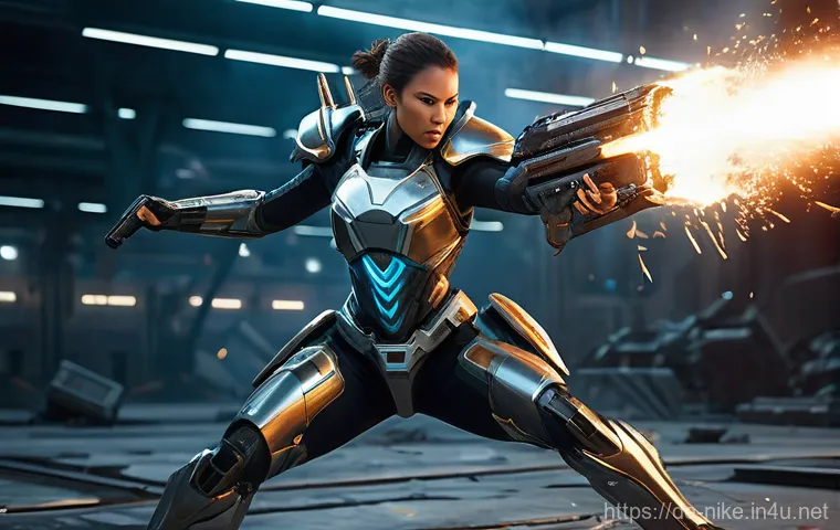 승리의여신 니케 히든 보스 공략 - A team of three futuristic female warriors, clad in form-fitting yet modest combat suits with visibl... 승리의여신 니케 히든 보스 공략 - A team of three futuristic female warriors, clad in form-fitting yet modest combat suits with visibl...