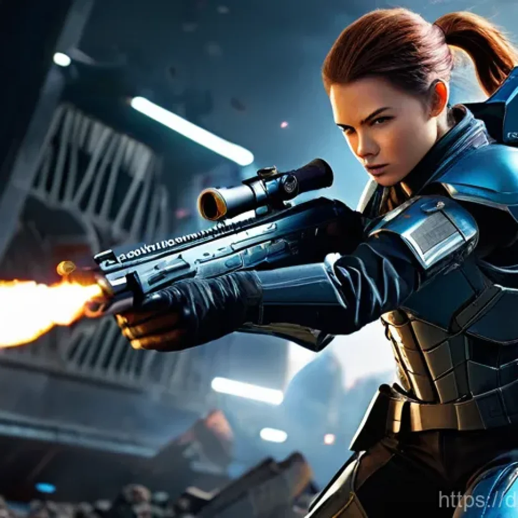 승리의여신 니케 캐릭터 전술 연구 - **Prompt 1 (Attacker Focus):**
"A highly dynamic full-body shot of a powerful female Nikke Attac...