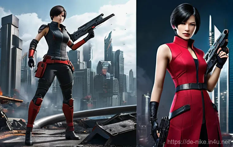 승리의여신 니케 팬 소식지 - **Ada Wong, Secret Agent in Nikke's Style**
"A full-body image of Ada Wong from Resident Evil, r...