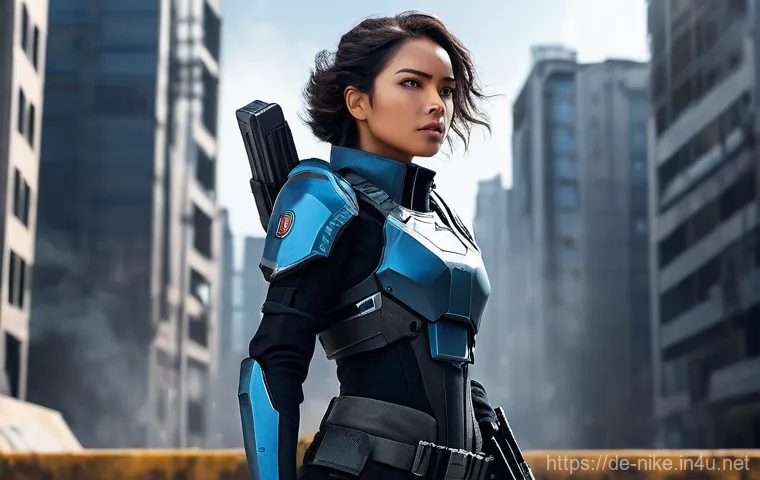 승리의여신 니케 신규 캐릭터 예상 - **Prompt:** A new Elysion NIKKE character, a highly skilled sniper, standing confidently with her fu...