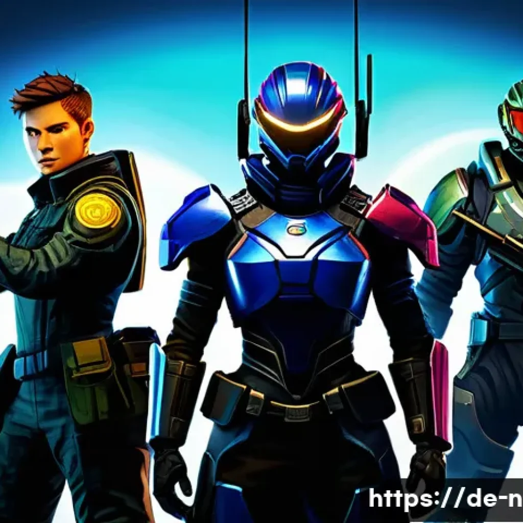 승리의여신 니케 특정 모드 플레이 방식 - A diverse team of four NIKKE characters, each representing a different combat role (e.g., a tank in ...