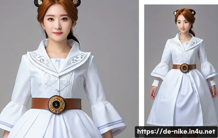 승리의여신 니케 캐릭터 코스프레 가이드 - A highly detailed cosplay outfit inspired by the character "니케," showcasing a combination of cotton ...