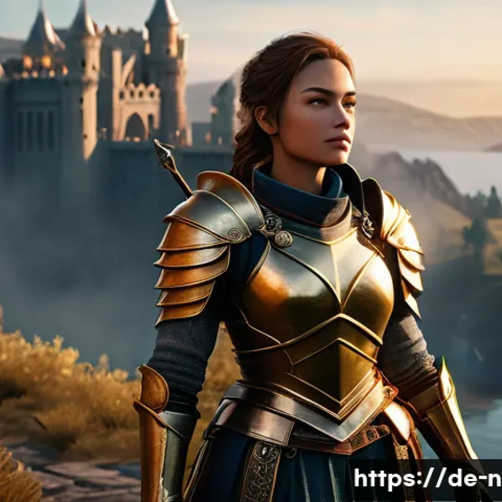 승리의여신 니케 스크린샷 퀄리티 향상 - A hyper-realistic gaming screenshot scene showcasing a high-resolution fantasy RPG environment with ...