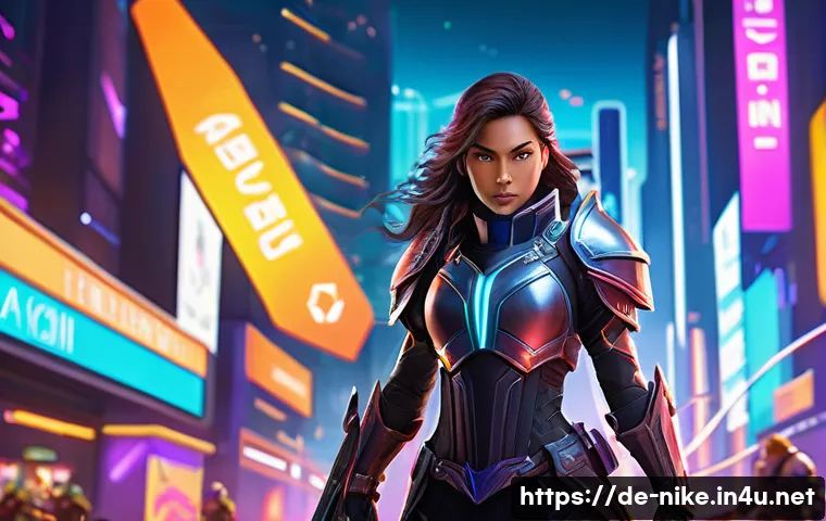 승리의여신 니케 다이아 수급 루트 - A dynamic fantasy-themed game interface scene showing a confident female warrior character completin...