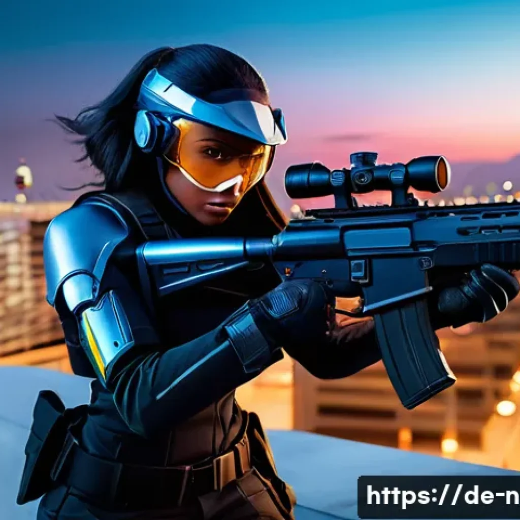 승리의여신 니케 최고 캐릭터 티어 정리 - A dynamic battle scene featuring a futuristic sniper character inspired by Kiana from Goddess of Vic...