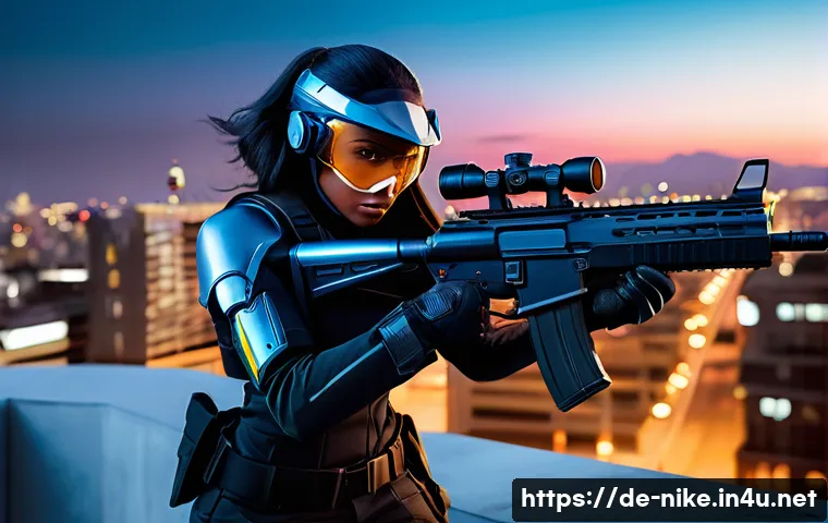 승리의여신 니케 최고 캐릭터 티어 정리 - A dynamic battle scene featuring a futuristic sniper character inspired by Kiana from Goddess of Vic...