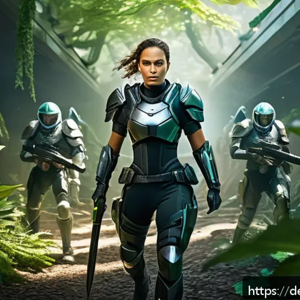 승리의여신 니케 월간 핫이슈 정리 - A dynamic fantasy game scene featuring a female warrior named Nike wearing sleek, futuristic armor w...