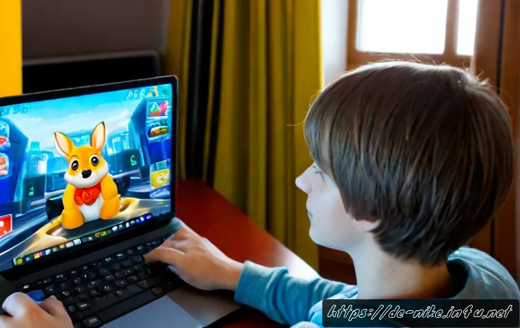 Home 17 승리의여신 니케 공식 카페 가입 방법 - Photorealistic scene of a young German adult gamer at a tidy apartment desk in Berlin, using a lapto...